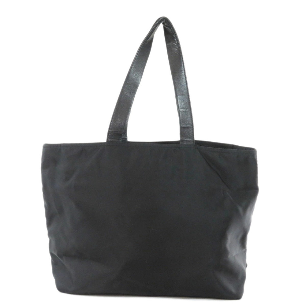 Prada bow Tote prominent leather Black front